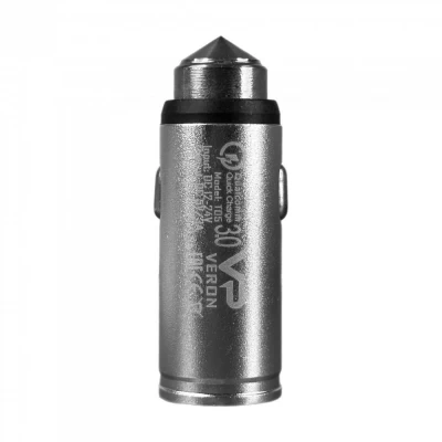 Car Charger 3.0A QC3.0 Veron T05 QC3.0 Metal W/P Car Charger 3.0A QC3.0 Veron T05 QC3.0 Metal W/P