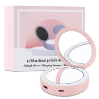Power Bank MD-RY-613, 2400 мА·год, підігрів, дзеркало, LED-підсвітка