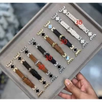 Ремінець Leaf clover Apple Watch 42 mm 44 mm 45 mm 49 mm — Golden&Black