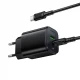 Home Charger 20W PD QC3.0 C to C Cable (1m) Borofone BAS83A — Black