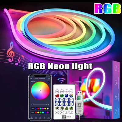 LED лента RGB Neon Rope 3м c пультом 5V LED лента RGB Neon Rope 3м c пультом 5V