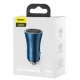 Car Charger | 40W | 2 USB — Baseus (CCJD-A03)  — CCJD-A03 Blue