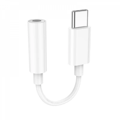 Adapter USB C To 3.5mm Hoco LS35 — White