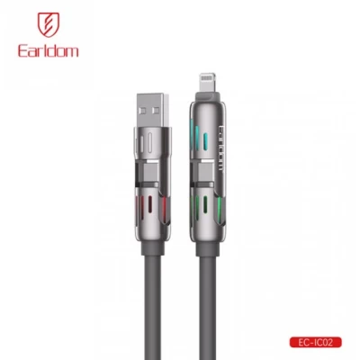 Cable 3 in 1 ( L , M , С ) 2.4A (1.2m) — Earldom EC-IC02