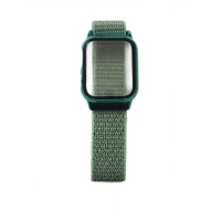 Ремешок Apple Watch Nylon with protective case 42/44/45 mm — Green