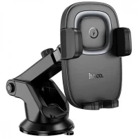 Автодержатель раздвижной на присоске с беспроводной зарядкой — Hoco HW32