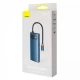 USB-хаб Baseus WKWG000003 Metal Gleam Series, USB-C → HDMI + 3 × USB 3.0 + PD + RJ45, 6 в 1 — Blue — WKWG000003 Blue USB-хаб Baseus WKWG000003 Metal Gleam Series, USB-C → HDMI + 3 × USB 3.0 + PD + RJ45, 6 в 1 — Blue — WKWG000003 Blue