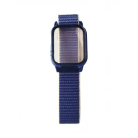 Ремешок Apple Watch Nylon with protective case 42/44/45 mm — Dark Blue Ремешок Apple Watch Nylon with protective case 42/44/45 mm — Dark Blue
