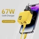 Home Charger | 67W | GaN | PPS | 2 PD | QC3.0 LED — Veron TC-67
