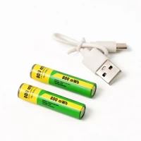 Аккумуляторные батарейки с Type-C разьемом Lithium-ion 800mAh AAA-7 (2шт)