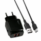Home Charger 2.4A 2U USB C Cable (1m) Veron VR-C12C — Black Home Charger 2.4A 2U USB C Cable (1m) Veron VR-C12C — Black