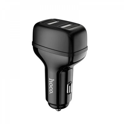 Car Charger 2.4A 2U Hoco Z36 — Black Car Charger 2.4A 2U Hoco Z36 — Black