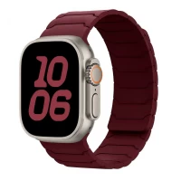 Ремінець Armor Magnetic Bracelet Apple Watch 42 mm 44 mm 45 mm 49 mm — Burgundy Ремінець Armor Magnetic Bracelet Apple Watch 42 mm 44 mm 45 mm 49 mm — Burgundy