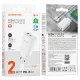 Home Charger 65W PD QC3.0 C to C Cable (1m) Borofone BN10 — White