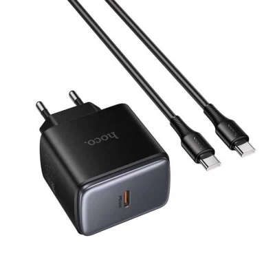 Home Charger | 65W | PD | C to C Cable (1m) — Hoco C159A Home Charger | 65W | PD | C to C Cable (1m) — Hoco C159A