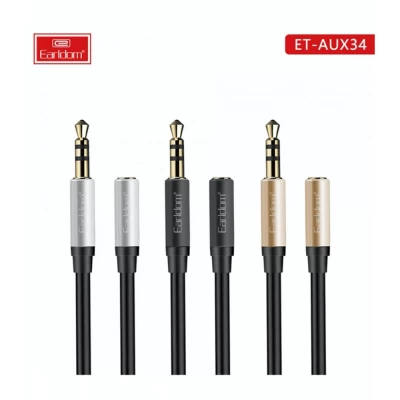 Кабель Aux (1m) — Earldom ET-AUX34 — Black
