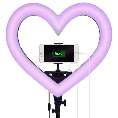 Heart Shaped Light RGB LED 48 cm 19