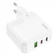Home Charger 65W GaN 2PD QC 3.0 Hoco C115A — White Home Charger 65W GaN 2PD QC 3.0 Hoco C115A — White