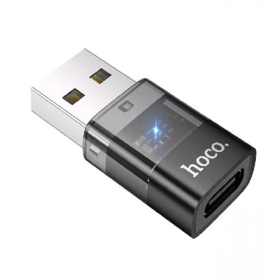 Adapter USB A To USB C Hoco UA36C — Black