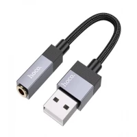 Adapter USB A To 3.5 Hoco UPA32D — Black