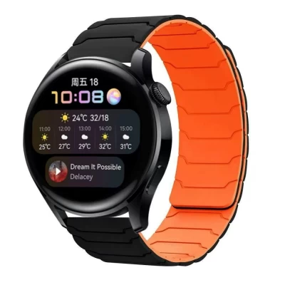 Ремінець Armor Magnetic Band Універсальний 22 mm — Black&Orange
