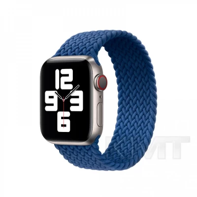 Ремінець Braided Solo Loop (M) — Apple Watch 38 mm | 40 mm | 41 mm — Atlantic Blue