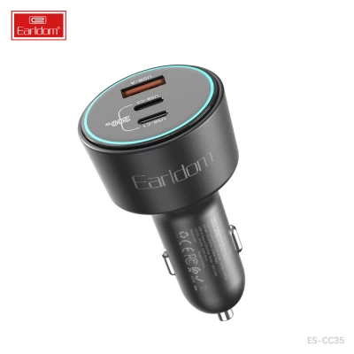 Car Charger 2.4A 1U 2C Earldom ES-CC35 Car Charger 2.4A 1U 2C Earldom ES-CC35