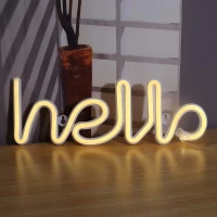 Ночной светильник — Neon Sign — Hello