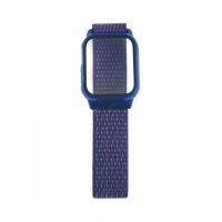 Ремешок Apple Watch Nylon with protective case 42/44/45 mm — Blue