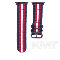 Ремінець Buckle Nylon — Apple Watch 42 mm | 44 mm | 45 mm | 49 mm — Blue/Red/White