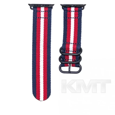 Ремінець Buckle Nylon — Apple Watch 42 mm | 44 mm | 45 mm | 49 mm — Blue/Red/White