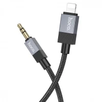 Cable Aux to Lightning (1m) — Hoco UPA32A IP — Black