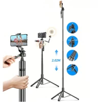 Monopod Tripod | 2.02m | — VM20 | Button Bluetooth | Veron
