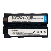Аккумулятор для видеосвета | 7.2V | 6600 mAh | 47.52 WH | — F960 | F970 Аккумулятор для видеосвета | 7.2V | 6600 mAh | 47.52 WH | — F960 | F970