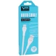 Кабель Lightning 2.4A (1m) Veron SL08 Silicon — White