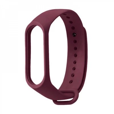 Ремінець Silicone Sport Band Xiaomi Mi Band 5 6 7 — Marsala