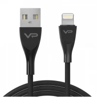 Кабель Lightning 2.4A (1m) Veron SL08 Silicon — Black