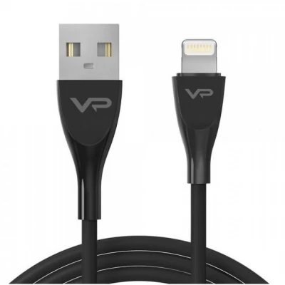 Кабель Lightning 2.4A (1m) Veron SL08 Silicon — Black