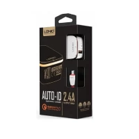 Home Charger 2.4A 1U Micro Cable (1m) Ldnio DL-A1204Q White Home Charger 2.4A 1U Micro Cable (1m) Ldnio DL-A1204Q White