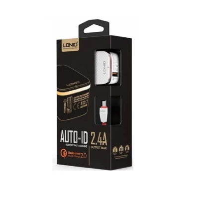 Home Charger 2.4A 1U Micro Cable (1m) Ldnio DL-A1204Q White Home Charger 2.4A 1U Micro Cable (1m) Ldnio DL-A1204Q White