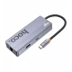 HUB USB C To HDTV ; RJ45 ; PD ; 3USB — Hoco HB51
