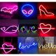 Ночной светильник — Neon Sign — Rose Arrow Heart