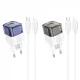 Home Charger 30W PD QC3.0 C to Lightning Cable (1m) Hoco C131A — Transparent Black Home Charger 30W PD QC3.0 C to Lightning Cable (1m) Hoco C131A — Transparent Black