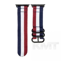 Ремінець Buckle Nylon — Apple Watch 42 mm | 44 mm | 45 mm | 49 mm — White/Red/Blue
