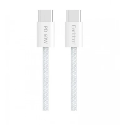 Cable USB C to C 60W (1m) Earldom EC-190C-C White