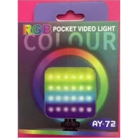 Лампа видеосвет LED AY-72 RGB