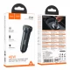 Car Charger | 48W | PD | USB QC3.0 | USB-C | — Hoco Z54A __ — Metal Grey Car Charger | 48W | PD | USB QC3.0 | USB-C | — Hoco Z54A __ — Metal Grey