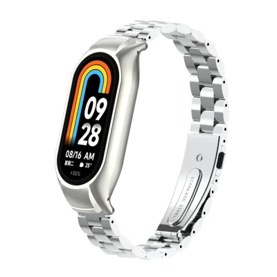 Ремінець Bead Design Xiaomi Mi Band 8 ; 9 — Silver