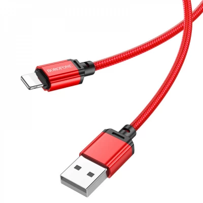 Кабель Lightning 2.4A (1m) Borofone BX87 — Red