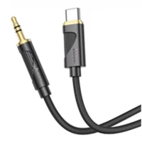 Cable Aux to Type-C (1m) — Hoco UPA30 Type-C  — Black